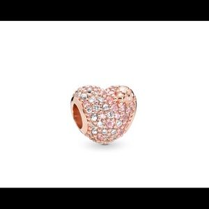 Pandora Gleaming Ladybird Heart Charm, 787894NPOMX